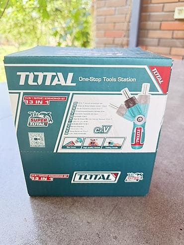 Курулуш жабдуулары: Отвёртка с трещоткой TOTAL 13 в 1 - Компактная трещоточная отвёртка с — 6