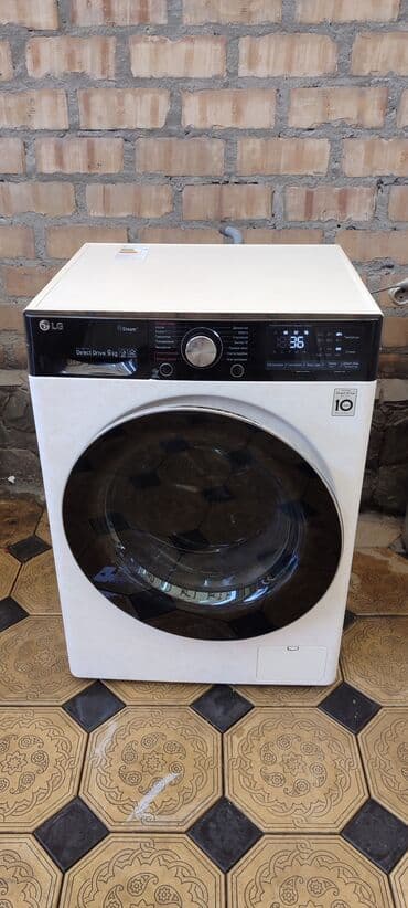 кир машина сатылат: Кир жуучу машина LG, Колдонулган, Автомат, 9 кг чейин, Толук өлчөм — 1