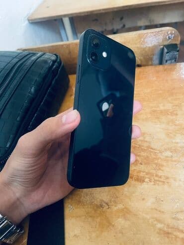 бу 11 айфон: IPhone 12, Колдонулган, 128 ГБ, Black Titanium, Заряддоочу түзүлүш, Коргоочу айнек, Кабель, 79 % — 1