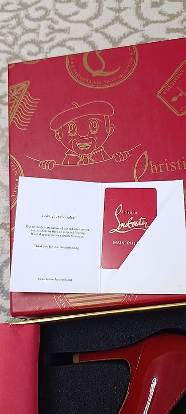 туфли лабутены мужские: Туфли, 36, Christian Louboutin, Новый, цвет - Красный, Самовывоз — 6