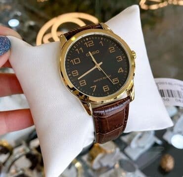 купить золотые часы бу: Классические мужские часы! ___ Механизм - Японский, кварцевый; — 2