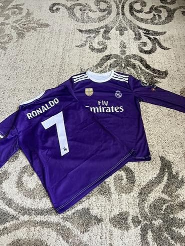 футбольные одежды: Мужская футболка, M, L, Adidas, Новый, цвет - Фиолетовый, Самовывоз, Бесплатная доставка, Платная доставка — 3