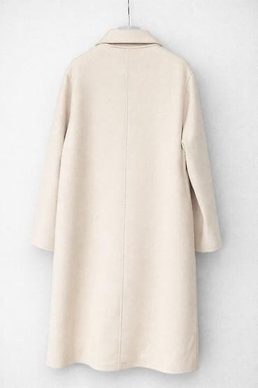 made: Серое женское пальто La Chapelle из 100 % шерсти. Производство — 2