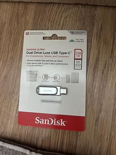куплю ipad: SanDisk Ultra Dual Drive Luxe USB Type‑C, 256 ГБ - Двусторонний — 1