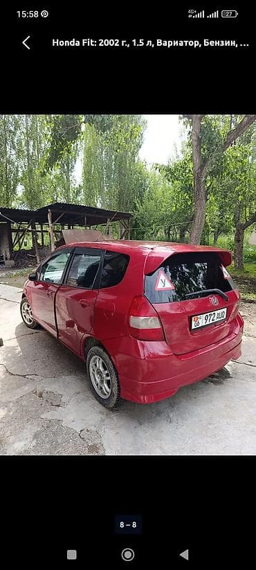 Продажа авто: Honda Fit: 2002 г., 1.5 л, Вариатор, Бензин, Хэтчбэк — 1