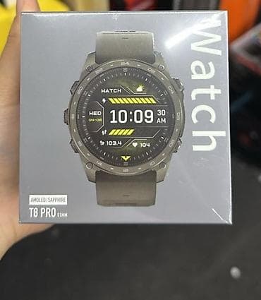 garmin fenix 8 цена: Умные часы T8 Pro, диаметр 51 мм Основные особенности: - Дисплей — 1