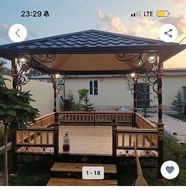 выбор: Садовые качели Металл, Со спинкой, С крышей — 7