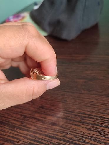 кольцо форма: Кольцо, Проба 585, Унисекс, Без вставки — 6