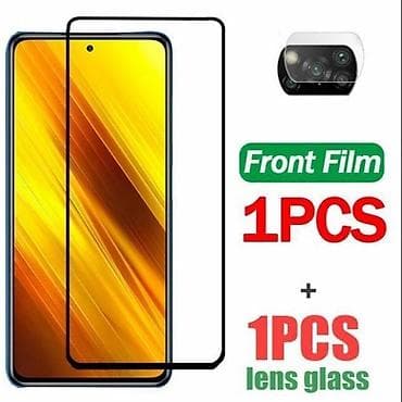 mi: Cтекло на Xiaomi Poco X3 (черная рамка)+ защита на камеру — 1