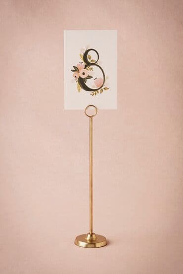 плиты на печь: Настольные держатели для карточек/табличек, золотистые.
30 см 
6 шт — 4