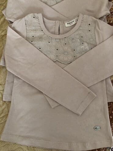 новогодние платья для девочек: Рубашка, цвет - Бежевый, Новый — 2