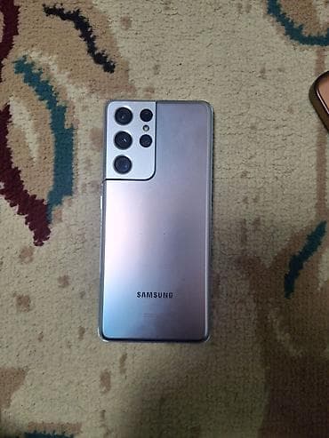 6 дыр: Samsung Galaxy S21 Ultra, Колдонулган, 256 ГБ, түсү - Күмүш, 2 SIM, eSIM — 1