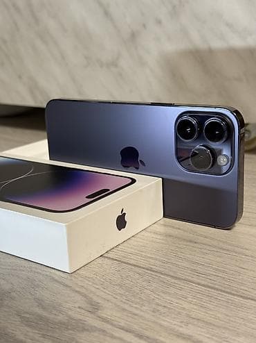 poco m7 pro: IPhone 14 Pro Max, Б/у, 256 ГБ, Deep Purple, Кабель, Коробка, 100 % — 1