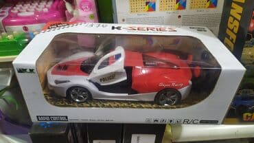 Игрушки: Радиоуправляймая машина полицейский, на пульте управлении, двери — 2