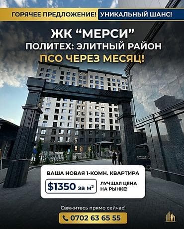 1 комната, 60 м², Элитка, 10 этаж, ПСО (под самоотделку)