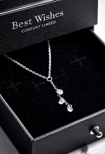 bes: Серебряные колье, Проба 925, Женские, Новый, Фианит — 2