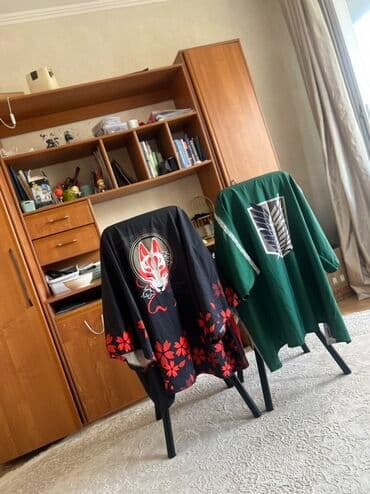 форма военных: Японские накидки-кардиганы (хаори) с принтами аниме. - Модель 1 — 1