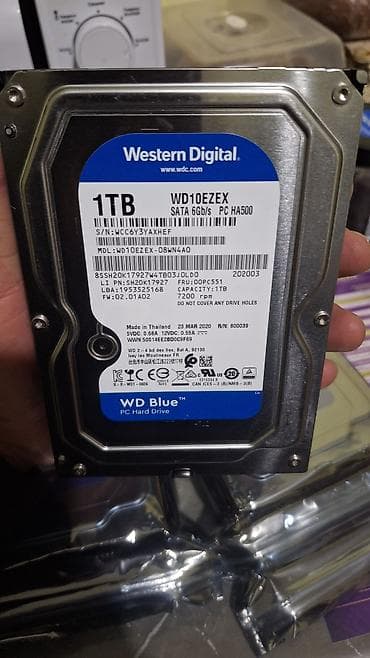 canon eos 1000d: Накопитель, Новый, Western Digital (WD), HDD, 1 ТБ, 3.5", Для ПК — 1