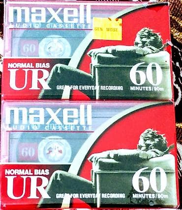 Наушники: Аудиокассеты Maxell UR 60 (IEC Type I, Normal Bias, EQ 120 μs) - — 1