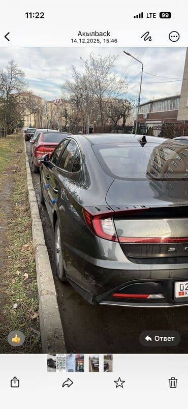 покупка авто бишкек: Сдаю в аренду Hyundai Sonata DN8 2019г. Объем двигателя 2.0 ГАЗ. Цена — 2