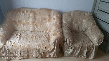 новая мебель: Комплект мягкой мебели, цвет - Бежевый — 5