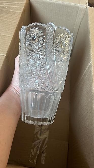 хрустальный графин: Набор из граненого стекла/хрусталя в классическом стиле: - Овальная — 4