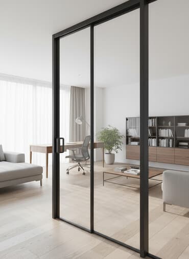 резина для дверей: Межкомнатная глухая дверь, Стекло, Купе — 1