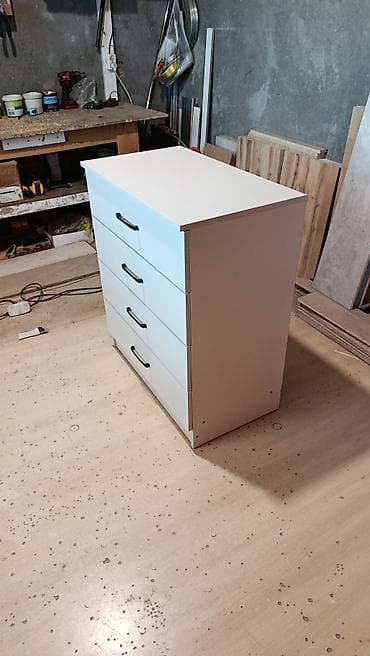 Комоды для одежды: Комод для одежды, Новый, Без зеркала, ЛДСП, цвет - Белый, Платная доставка — 3