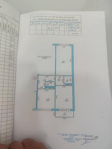 Недвижимость: 2 комнаты, 68 м², 106 серия улучшенная, 9 этаж, Евроремонт — 3