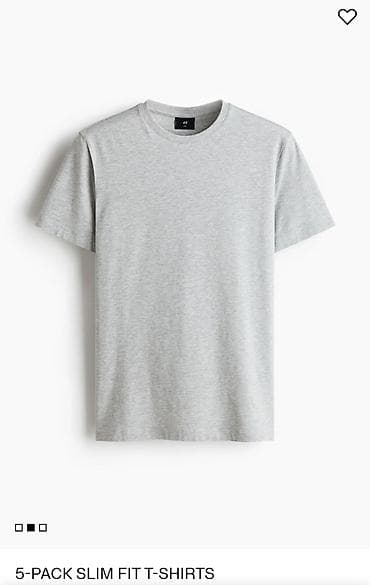 Личные вещи: Мужская футболка, L, H&M, Новый — 3