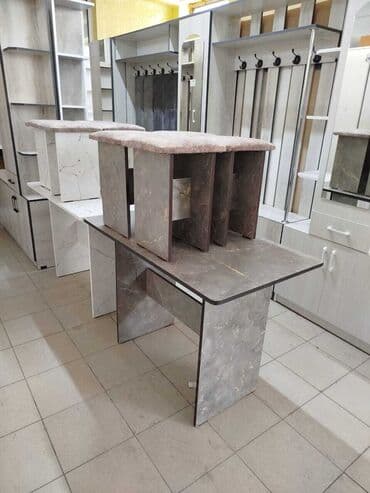 кухонный разделочный стол: Кухонный стол, Прямоугольный, Нераскладной — 2