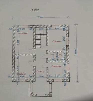 кызыл таш: Продаётся недостроенный одноэтажный кирпичный дом с плоской крышей из — 7