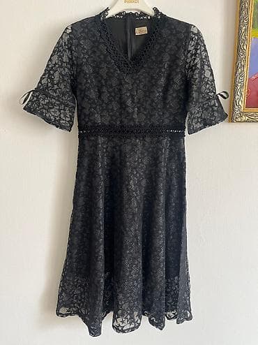 Вечернее платье, Классическое, Средняя модель, С рукавами, S, XS