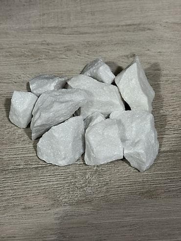 Мраморный щебень: Декоративный белый камень для ландшафта - Материал: природный — 4