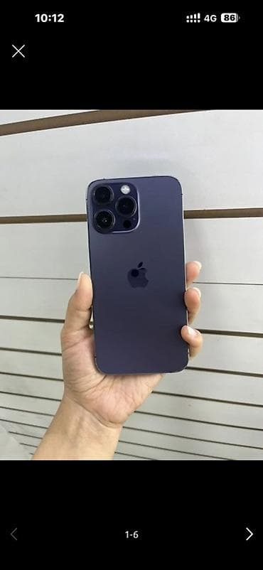 IPhone 14 Pro Max, Б/у, 256 ГБ, Deep Purple, Зарядное устройство, Чехол, 89 % at lalafo.kg IPhone 14 Pro Max, Б/у, 256 ГБ, Deep Purple, Зарядное устройство, Чехол, 89 %