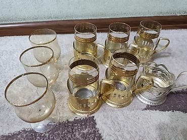 ино: Набор для чая в подстаканниках, ретро-стиль. Состав: - 6 — 5