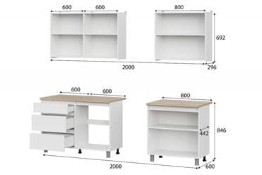 кух оборудование: Кухиный гарнитур — 3
