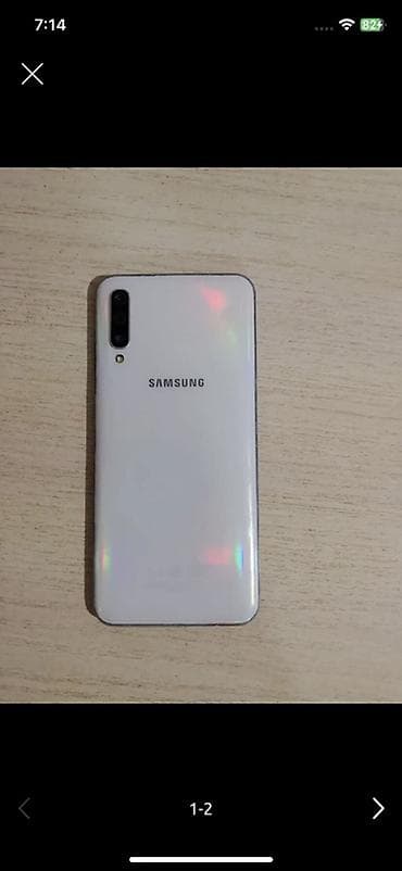 Уюлдук телефондор жана аксессуарлар: Samsung Galaxy A50, Колдонулган, 64 ГБ, түсү - Ак, 1 SIM — 2