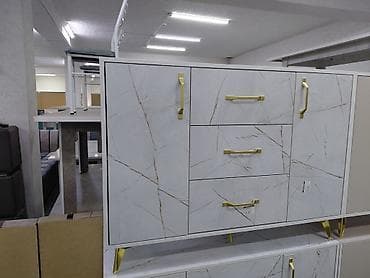 зеркила: Комод для одежды, Новый, Без зеркала, ЛДСП, цвет - Бежевый, Бесплатная доставка — 4