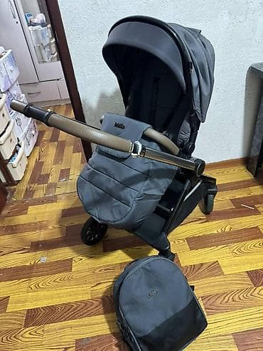 детские коляски ретро: Коляска, Другой бренд, цвет - Черный, Б/у — 2