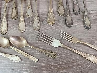вещи пакет: Набор столовых приборов с классическим резным орнаментом. Состав: - — 5