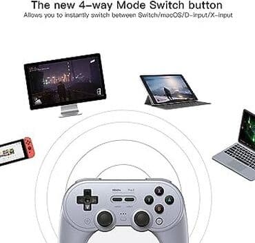 bit: Brand: 8Bitdo 8Bitdo N30 Pro Game Controller Wireless Bluetooth Dual — 3