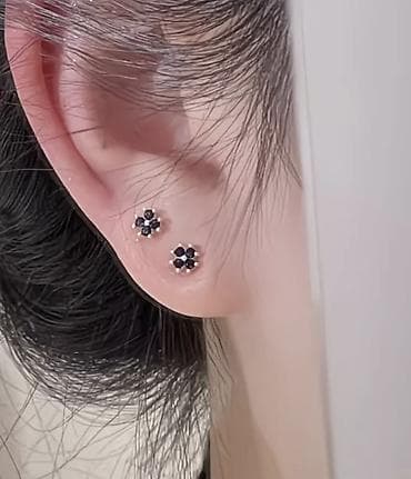 наряд: Серьги, Проба 999, Фианит, Женские, Винтажный стиль, Новый — 2