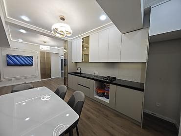 Кыймылсыз мүлк: 3 бөлмө, 75 м², Туңгуч мкр Элитка, 10 кабат, Дизайнердик оңдоо — 4