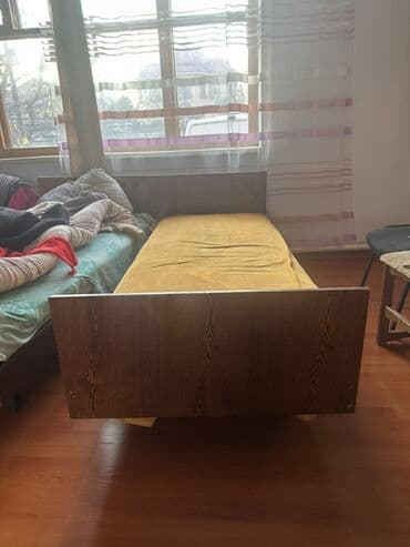 Дивандар: Бир кишилик керебет, Матрасы бар, узуну - 195 см — 2