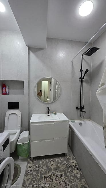 Недвижимость: 2 комнаты, 44 м², Асанбай мкр Элитка, 9 этаж, Евроремонт — 8