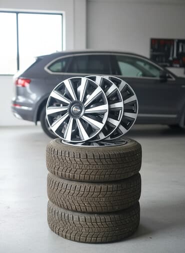 авто в рассрочку пез порвоначална: Колеса в сборе 195 / 65 / R 15, Зима, Новый, Комплект, Железные, отверстий - 5 — 1