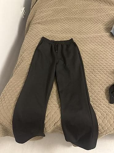 Брюки: Широкие черные брюки-клеш - Цвет: черный - Посадка: на резинке с — 1