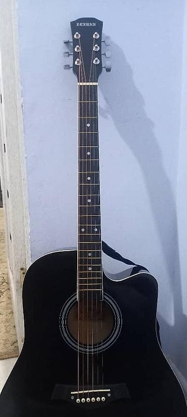 электроакустическая гитара: Электроакустическая гитара Zexuan (черная) - Корпус акустической — 6