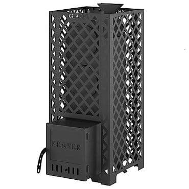 Печь для бани сауны на дровах со встроенным парогенератором от 10 до